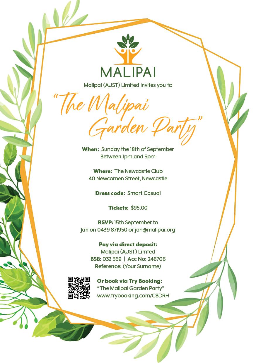 Malipai Garden Party Invite